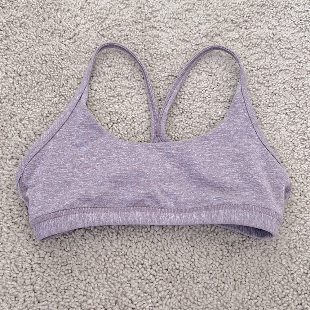 Reinette Sports Bra - heathered purple